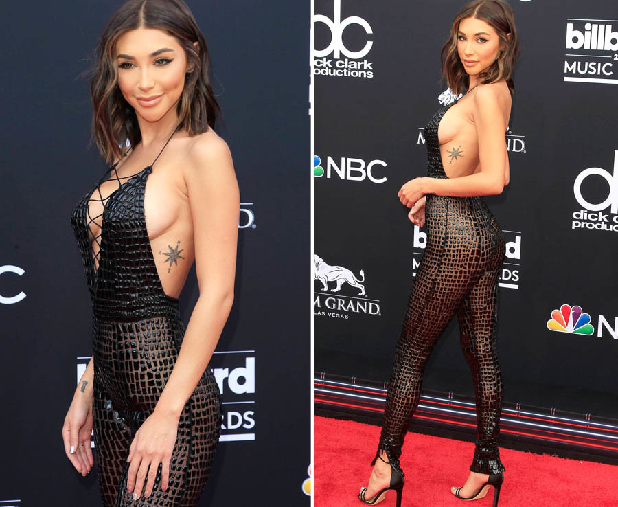 Chantel Jeffries exposes sideboob at the 2018 Billboard Music Awards