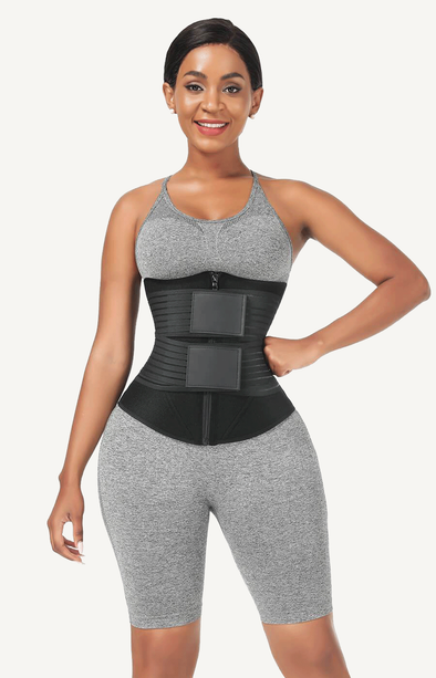 NeoSweat® Waist Trainer With Double Elastic Waistbands
